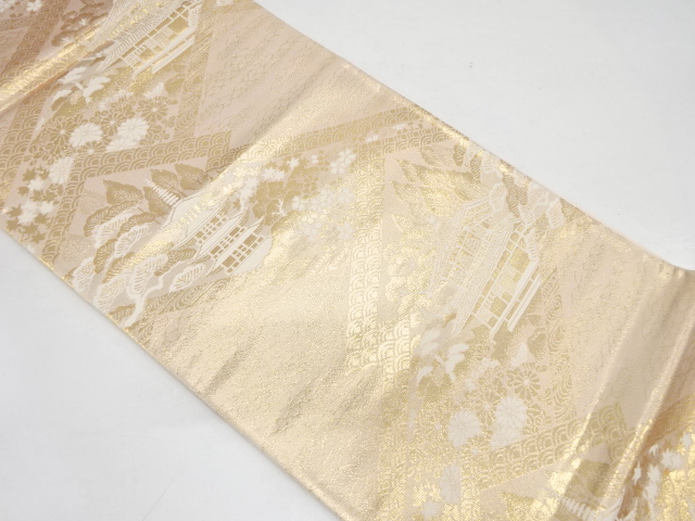 京名所模様織り出し袋帯